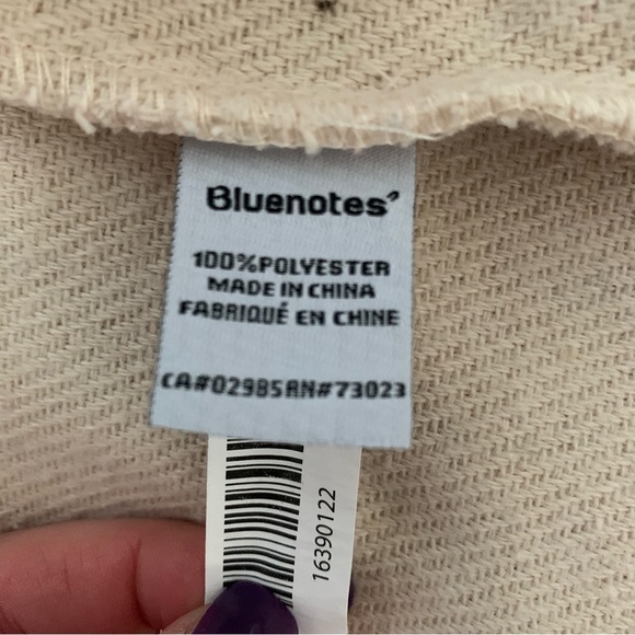 Ladies Bluenotes Shacket medium, cream, button front, front/side pockets - Picture 7 of 8